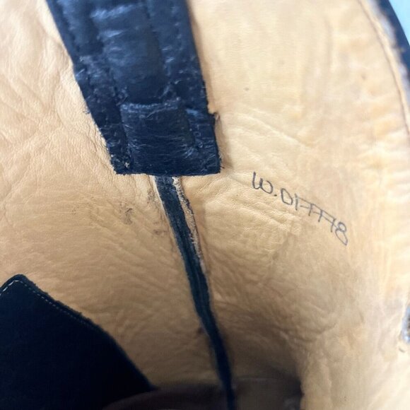 Rod Patrick Womens Cowboy Boots 9B Black Full Quill Ostrich Western Cowgirl Boot - Picture 10 of 12